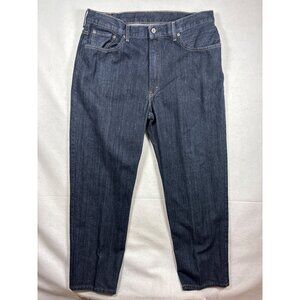 Levis Mens 550 Relaxed Fit Jeans Size 38x32 Dark Wash Denim